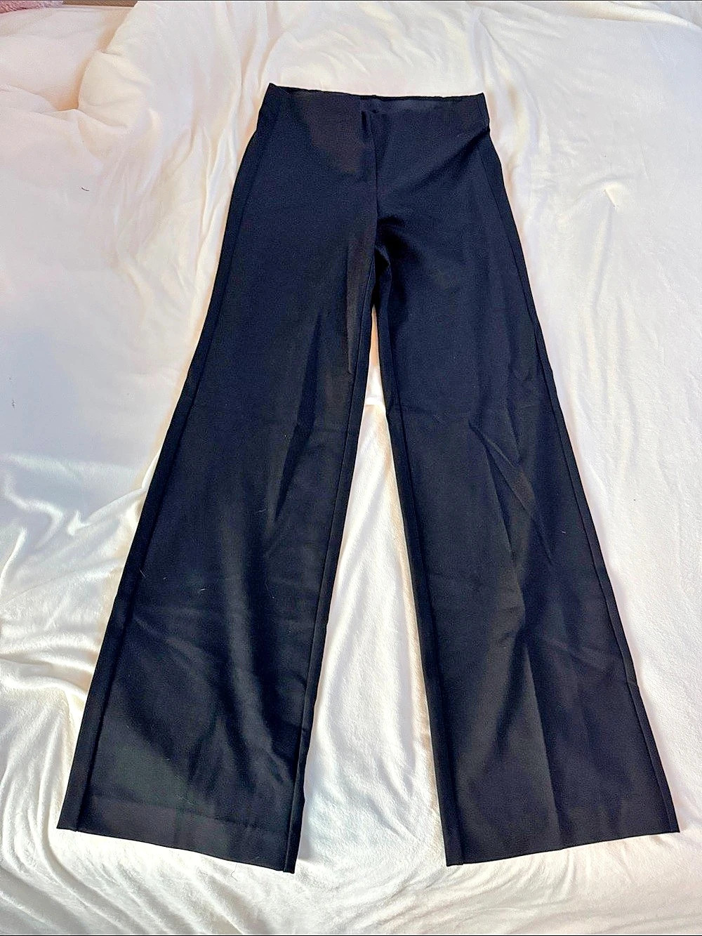 Calvin Klein Wide Leg Pull-On Pants Black
